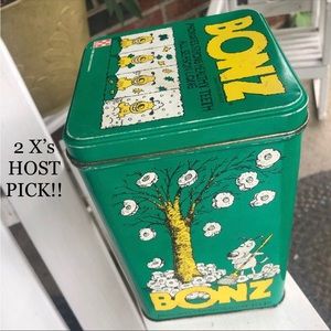 Vintage 1988 BONZ Tin Canister 🎉HOST PICK 🎉